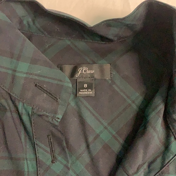 J.Crew jewel button tartan popover - Picture 3 of 4